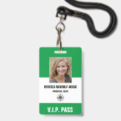 SPECIAAL EVENEMENT V.I.P. PASS - Foto I.D. Badge (Voorzijde met lanyard)