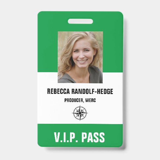 SPECIAAL EVENEMENT V.I.P. PASS - Foto I.D. Badge (Voorzijde)