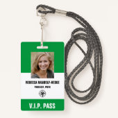 SPECIAAL EVENEMENT V.I.P. PASS - Foto I.D. Badge (Voorkant met draagriem)