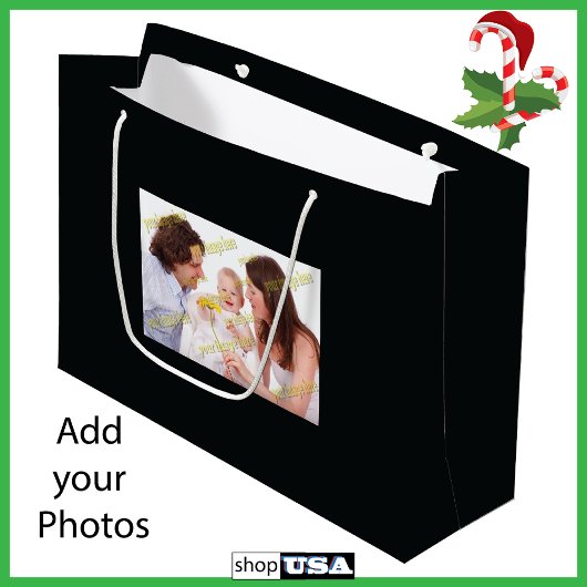 Speciaal 📸 Familie Foto Geweldige Grote Cadeaubag Large Cadeautasje