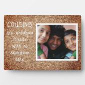 Speciaal familiegeschenk! neven foto plaque fotoplaat (voorkant)
