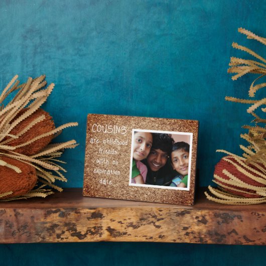 Speciaal familiegeschenk! neven foto plaque fotoplaat (Zijkant)