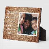 Speciaal familiegeschenk! neven foto plaque fotoplaat (Zijkant)