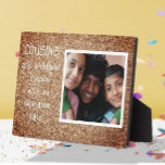 Speciaal familiegeschenk! neven foto plaque fotoplaat<br><div class="desc">Ze zullen er nog jaren van houden!</div>