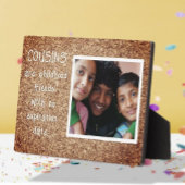 Speciaal familiegeschenk! neven foto plaque fotoplaat