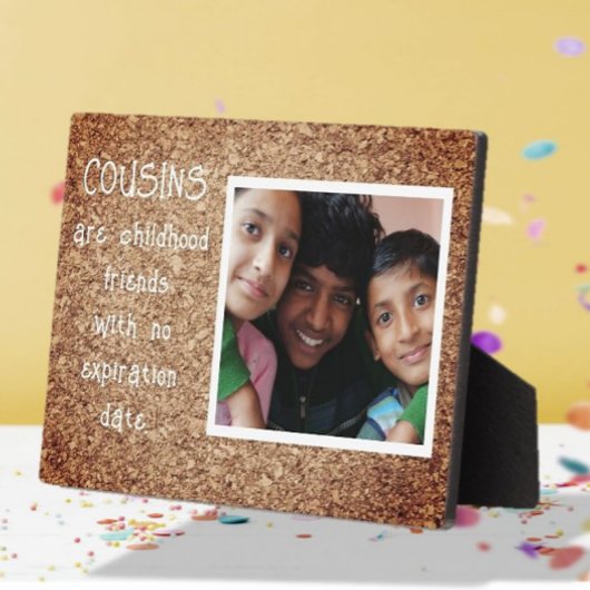 Speciaal familiegeschenk! neven foto plaque fotoplaat