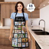 Speciaal FAMILIEKCHEF 18 Foto Collage Black Schort