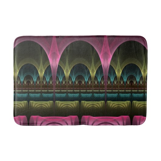 Speciaal Fantasy Patroon Abstract Kleurrijke Fract Badmat (Voorkant)