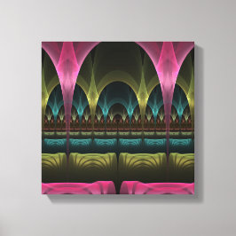 Speciaal Fantasy Patroon Abstract Kleurrijke Fract Canvas Afdruk