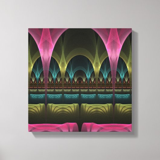 Speciaal Fantasy Patroon Abstract Kleurrijke Fract Canvas Afdruk (Voorkant)
