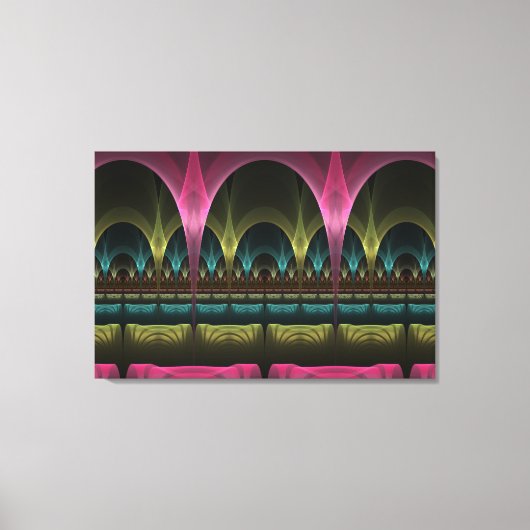 Speciaal Fantasy Patroon Abstract Kleurrijke Fract Canvas Afdruk (Voorkant)
