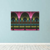 Speciaal Fantasy Patroon Abstract Kleurrijke Fract Canvas Afdruk (Insitu (Houten vloer))