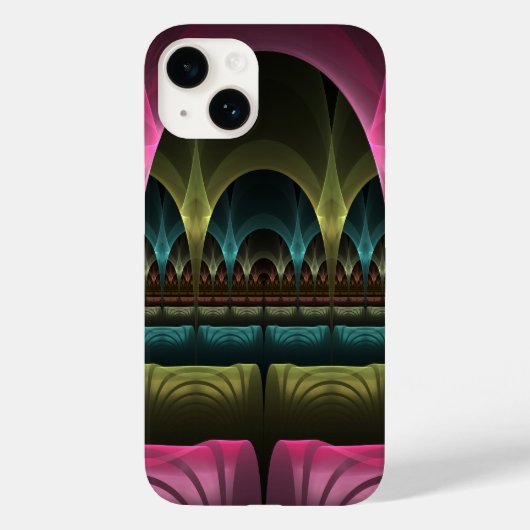 Speciaal Fantasy Patroon Abstract Kleurrijke Fract Case-Mate iPhone Case (Achterkant)