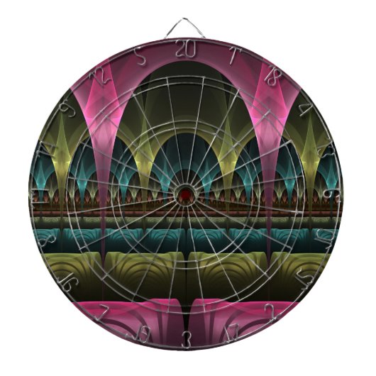 Speciaal Fantasy Patroon Abstract Kleurrijke Fract Dartbord (Voorkant)