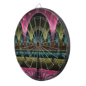 Speciaal Fantasy Patroon Abstract Kleurrijke Fract Dartbord (Voorkant Rechts)