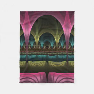 Speciaal Fantasy Patroon Abstract Kleurrijke Fract Fleece Deken
