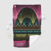 Speciaal Fantasy Patroon Abstract Kleurrijke Fract Golfhanddoek (Insitu)