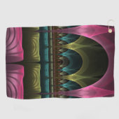 Speciaal Fantasy Patroon Abstract Kleurrijke Fract Golfhanddoek (Horizontaal)