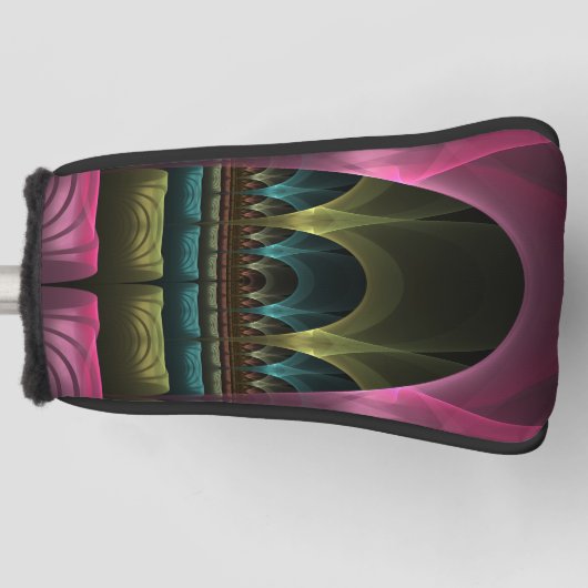 Speciaal Fantasy Patroon Abstract Kleurrijke Fract Golfheadcover (Voorkant)
