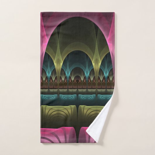 Speciaal Fantasy Patroon Abstract Kleurrijke Fract Handdoek (Handdoek)