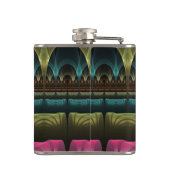 Speciaal Fantasy Patroon Abstract Kleurrijke Fract Heupfles (Achterkant)