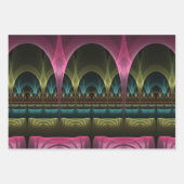 Speciaal Fantasy Patroon Abstract Kleurrijke Fract Inpakpapier Vel (Voorkant 3)