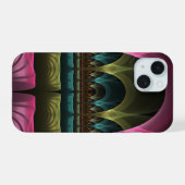 Speciaal Fantasy Patroon Abstract Kleurrijke Fract iPhone 15 Case (Achterkant horizontaal)