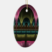 Speciaal Fantasy Patroon Abstract Kleurrijke Fract Keramisch Ornament (Rechts)