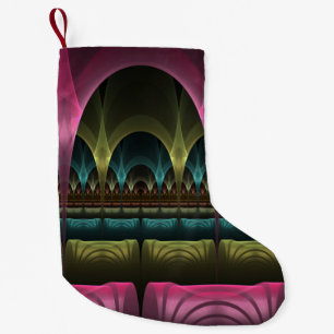 Speciaal Fantasy Patroon Abstract Kleurrijke Fract Kleine Kerstsok