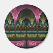 Speciaal Fantasy Patroon Abstract Kleurrijke Fract Magneet (Voorkant)