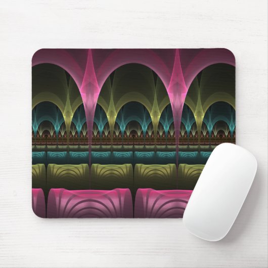 Speciaal Fantasy Patroon Abstract Kleurrijke Fract Muismat (Met muis)