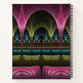 Speciaal Fantasy Patroon Abstract Kleurrijke Fract Notitieboek (Achterkant)