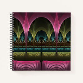 Speciaal Fantasy Patroon Abstract Kleurrijke Fract Notitieboek
