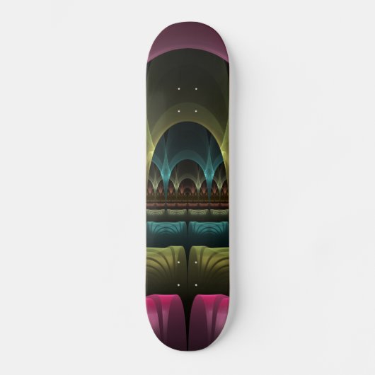 Speciaal Fantasy Patroon Abstract Kleurrijke Fract Persoonlijk Skateboard (Voorkant)