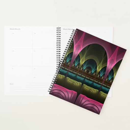 Speciaal Fantasy Patroon Abstract Kleurrijke Fract Planner (Display)