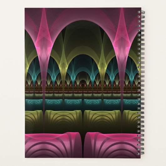 Speciaal Fantasy Patroon Abstract Kleurrijke Fract Planner (Achterkant)