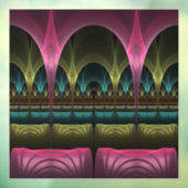 Speciaal Fantasy Patroon Abstract Kleurrijke Fract Raamsticker (Vel 3)