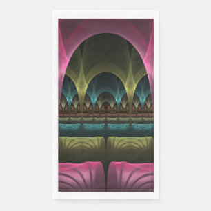 Speciaal Fantasy Patroon Abstract Kleurrijke Fract Servet