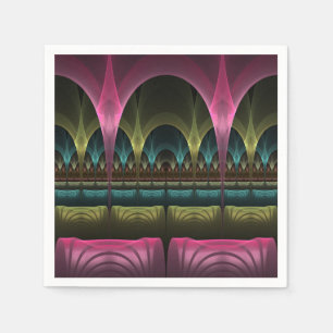 Speciaal Fantasy Patroon Abstract Kleurrijke Fract Servet