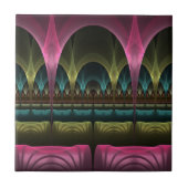 Speciaal Fantasy Patroon Abstract Kleurrijke Fract Tegeltje (Voorkant)