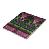 Speciaal Fantasy Patroon Abstract Kleurrijke Fract Tegeltje (Zijkant)