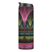 Speciaal Fantasy Patroon Abstract Kleurrijke Fract Thermosbeker (Geroteerd rechts)