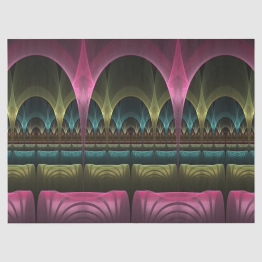 Speciaal Fantasy Patroon Abstract Kleurrijke Fract Tissuepapier (Voorkant)