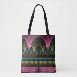 Speciaal Fantasy Patroon Abstract Kleurrijke Fract Tote Bag