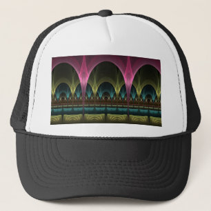 Speciaal Fantasy Patroon Abstract Kleurrijke Fract Trucker Pet