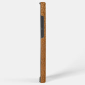 Speciaal Faux bruin leder met naam Samsung Galaxy Hoesje (Rechterkant)