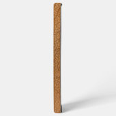 Speciaal Faux bruin leder met naam Samsung Galaxy Hoesje (Linkerkant)