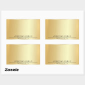 Speciaal Faux Gold Metallic look voegt tekst toe Rechthoekige Sticker (Vel)