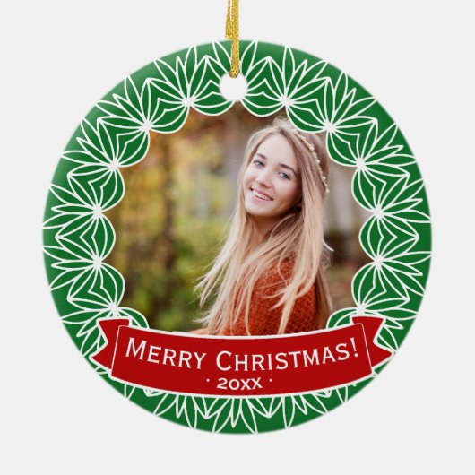 Speciaal feestdag met feestelijke feestdag met pre keramisch ornament (Achterkant)