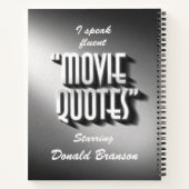 Speciaal filmprijsjournaal notitieboek (Achterkant)